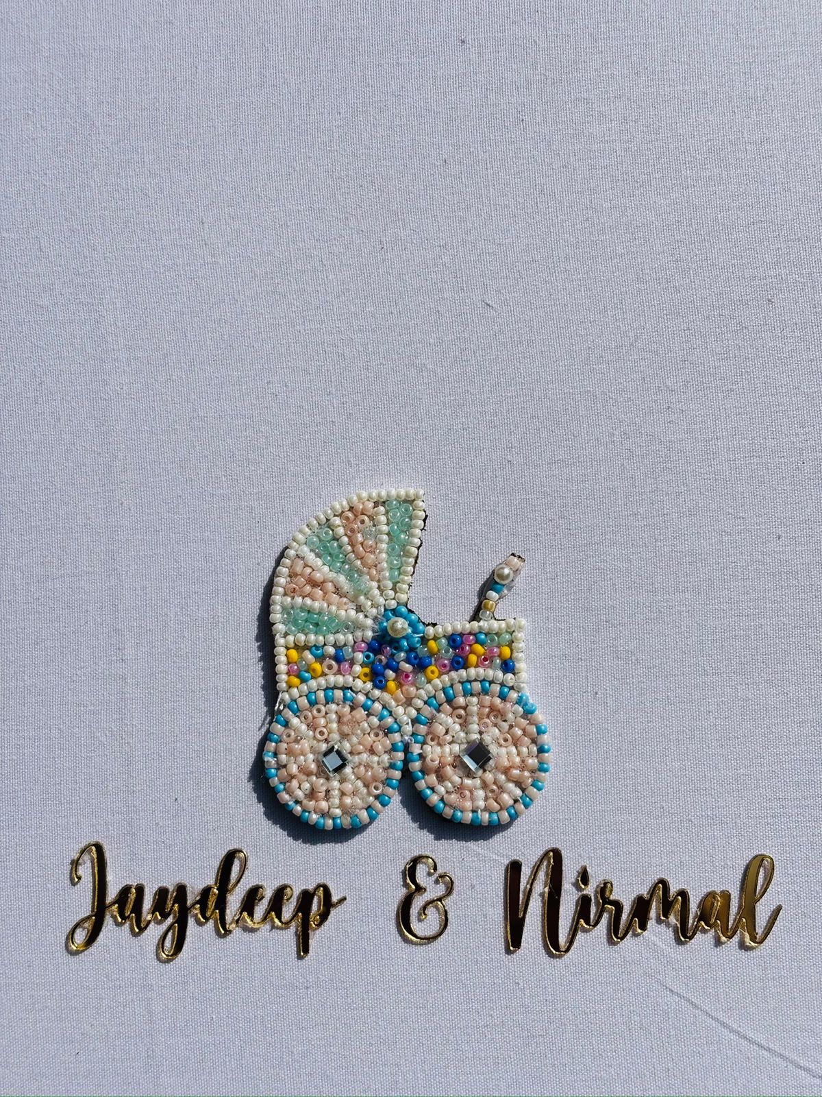 Personalized Welcome Home'Baby Hoop Art 01-4